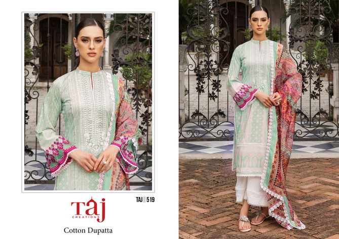 Taj 519 Cotton Hit Designer Pakistani Suits Wholesale Shop In Surat
